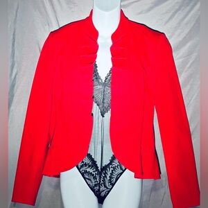 INC International Concepts Vibrant Red Blazer